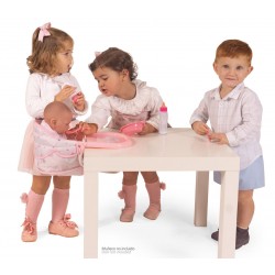 Set Puppenreise mit Hochstuhl 3 in 1 Magic María DeCuevas Toys 60034 | DeCuevas Toys