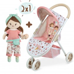 Sweet Puppenwagen Sitz 2 in 1 mit Puppe DeCuevas Toys 90248