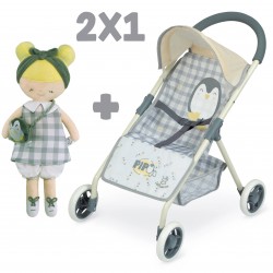 Pipo Puppenwagen Sitz 2 in 1 mit Puppe DeCuevas Toys 90547