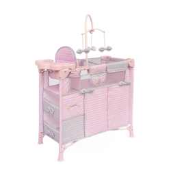 Wickelschrank für Puppen Sophie faltbar mit Zubehör von DeCuevas 53075
