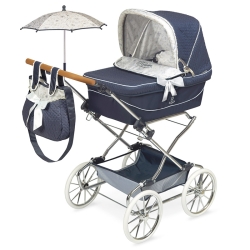 Reborn Faltbarer Puppenwagen mit Regenschirm DeCuevas Toys 82044