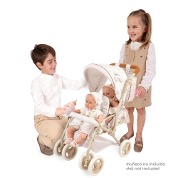 Puppen-wagen faltbaren Zwillingspuppenstuhl Verona DeCuevas 90378 | DeCuevas Toys