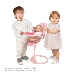 Hochstuhl Schaukel 3 in 1 für Puppen Honey DeCuevas 51570 | DeCuevas Toys