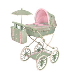 Zusammenklappbarer Puppenwagen mit verstellbarem Lenker und Sonnenschirm Botanic DeCuevas 81068
