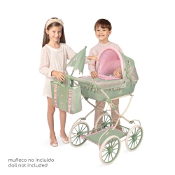 Zusammenklappbarer Puppenwagen mit verstellbarem Lenker und Sonnenschirm Botanic DeCuevas 81068 | DeCuevas Toys