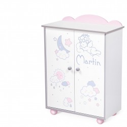 Kleiderschrank aus Holz für Puppen Martín DeCuevas Toys 55229